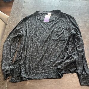 Stars Above Charcoal Gray Sweater